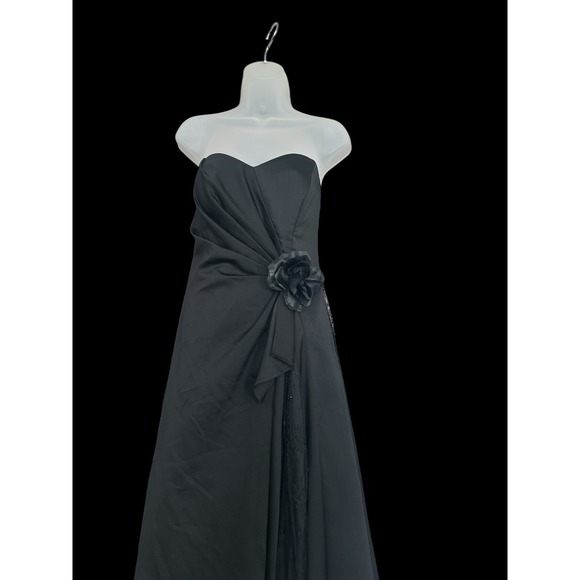 Halloween Play Black Gothic Wedding Evening Dress Pesavento Couture Small Medium - Picture 10 of 14